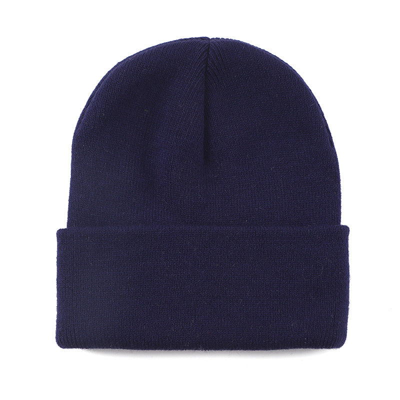 Wholesale Solid color knit hat  basic style beanie